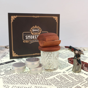 Kit de ahumador de bebidas de madera personalizado, regalo de Navidad, ahumador de <span class=keywords><strong>whisky</strong></span> con astillas de madera, ahumador de madera para <span class=keywords><strong>whisky</strong></span> <span class=keywords><strong>Bourbon</strong></span> - Product Image 2