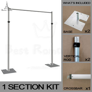 8 قدم-14 قدم * 6 قدم-10 قدم خلفية زفاف زينات خشبة مسرح وحامل خلفية ستارة لحفلات الزفاف - Product Image 5