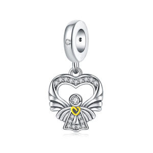 Pulsera de latón con diseño de cruz, con motivo de ángel; estilo clásico, unisex, moderno y personalizable. - Product Image 5