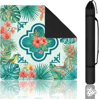 Tapis de Mahjong Américain Premium Imperméable Personnalisé, Tapis de Table Portable pour Casino, en Microfibre et Caoutchouc Naturel, pour Jeu de Mahjong