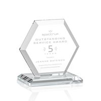 Plaques de remise de prix transparentes, octogone biseauté, acrylique, Jade, trophée, prix d'école, plastique gravé personnalisé, Port, trophée