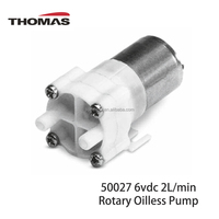 Pompe à vide rotative à palettes Thomas 50027 de marque allemande, 2,0 L/min, 6 V CC, portable, haute performance, pour échantillonnage et usinage
