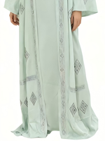 Robe pour enfants, cardigan islamique modeste, abaya arabe, robe maxi douce, robe d'été décontractée en polyester, robe de luxe pour l'Aïd