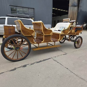 Carroza de boda eléctrica de lujo estilo Victoria, popular, de madera, para transporte especial y turismo. - Product Image 4