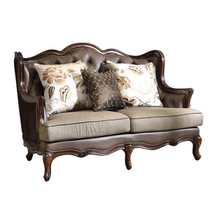 Juego <span class=keywords><strong>de</strong></span> Sofás <span class=keywords><strong>de</strong></span> <span class=keywords><strong>Lujo</strong></span> Estilo Americano para Sala <span class=keywords><strong>de</strong></span> Estar, Madera Maciza, Cuero Genuino, Villas, <span class=keywords><strong>Mansiones</strong></span>, Salones, Hoteles, Sofá Vintage - Product Image 6