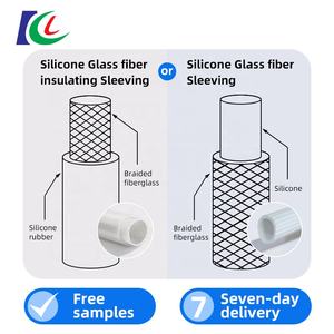 Tabung kepang Sleeving serat kaca berlapis karet silikon menawarkan perlindungan industri fleksibel untuk kabel dan kabel - Product Image 4