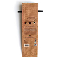 Sacs d'emballage de grains de café compostables écologiques avec impression personnalisée et bandes d'étanchéité en étain-pochettes vides en gros