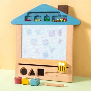 Tableau de dessin magnétique pour enfants avec tampons, pour l'écriture, la peinture et le gribouillage, stimulant l'imagination des tout-petits - Product Image 6