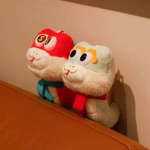Llavero de Peluche con Diseño de Serpiente del Zodíaco, Adorno Festivo de Serpiente Pequeña para Bolsos - Product Image 2