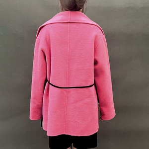 <span class=keywords><strong>Cappotto</strong></span> in Cashmere alla moda da donna con grandi <span class=keywords><strong>tasche</strong></span> di pelliccia di nuovo Design - Product Image 3