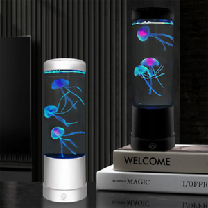 Led Changement de Couleur Mini Aquarium Méduse Lampe Décoration de Bureau Fish Tank - Product Image 2
