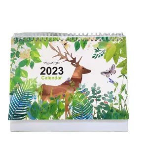 Fashionable colorful special promotional gift high quality 2023 desk calendar for office for teacher businessmen store gift