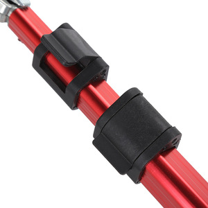 Aluminum Alloy Telescopic Folding Landing <b>Net</b> 40cm <b>Wire</b> Port Red And Blue Foldable For Lure Fishing - Product Image 2