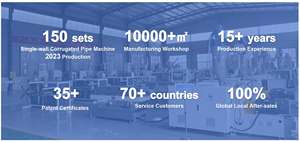 Machine compacte à vis simple pour tuyaux ondulés en PP, PE, PVC – Ligne de production de tuyaux flexibles à haut rendement (45 m/min) - Product Image 6