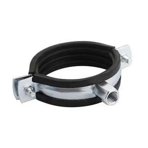 Colliers de serrage à double vis en acier inoxydable de taille personnalisée avec caoutchouc - Product Image 1
