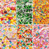 Perles de sucre comestibles dorées pour gâteaux, confiserie pressée 100g pour la décoration de gâteaux de mariage et de fêtes