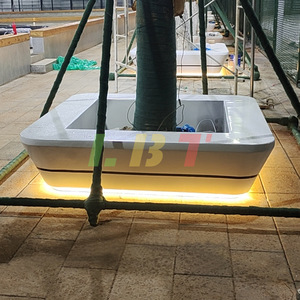 Banco Cuadrado de Fibra de Vidrio para Árboles, Silla Moderna para Patio Exterior, Diseño Contemporáneo Duradero y Personalizable - Product Image 2