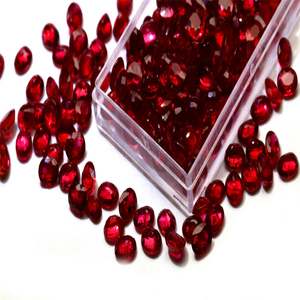 Toptan fiyat doğal gevşek taş lüks takı yüzük kolye küpe yapma taşlar kaliteli temiz renk yakut - Product Image 3