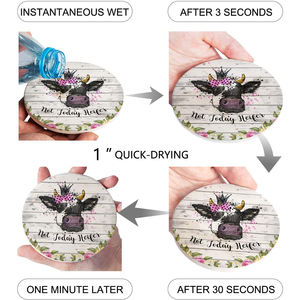 Top Seller Heat Resistant Fast Water Absorbent <b>Coasters</b> Diatomaceous Earth Cup <b>Coasters</b> - Product Image 4