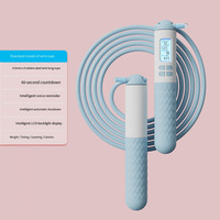 Corde à sauter unisexe durable avec poignée ABS, compteur électronique, poids réglable, longueur ajustable et écran LED pour la maison et la salle de sport