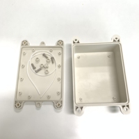 Caja de distribución de red de energía eléctrica ABS de 125*100*52mm carcasa de PCB montada en la pared impermeable para exteriores inyección electrónica