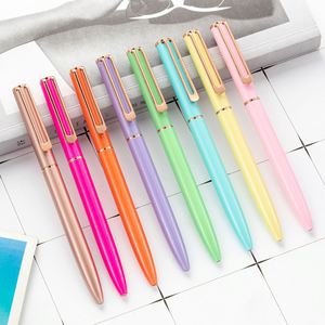 Promotional Multi-Color Rotary Metal Ballpoint <b>Pen</b> With Creative Oil Laser Custom Printed Logo Advertising for Office Gift - Product Image 5