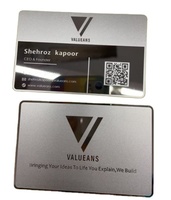 Fabricant chinois Ruban Métal Cartes de crédit vierges ou spécifiques Gravure laser Métal business carte en métal nfc