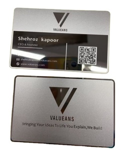 Китайский производитель, серебряная металлическая заготовка или конкретные кредитные карты, лазерная гравировка, металлическая визитная карточка nfc - Product Image 1