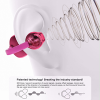 Écouteurs intra-auriculaires sans fil OWS pour femmes, étanches IPX5, avec suppression du bruit ENC 5.3, commande tactile et cordon