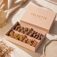 Coffret Cadeau de l'Aïd de Luxe Écologique Personnalisé avec Logo en Relief et Revêtement UV pour Dattes Musulmanes Spéciales du Ramadan