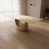 Nouvelles pieds de table de luxe en acier inoxydable poli sur mesure pour comptoirs en granit et marbre