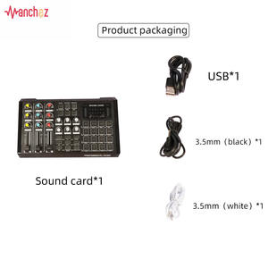 Mixeur <span class=keywords><strong>carte</strong></span> <span class=keywords><strong>son</strong></span> externe multifonctionnel, pour ordinateur, jeu en direct, ordinateur - Product Image 5