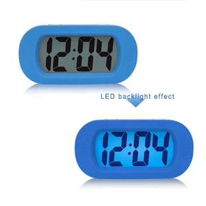 Đồng Hồ Báo Thức Kỹ Thuật Số LCD Silicone An Toàn Cho Trẻ Em Trang Trí Điện Tử ABS Cao Su Silicon Hiển Thị Lớn Đồng Hồ Báo Thức Để Bàn - Product Image 4
