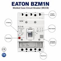   Disjoncteur modulaire thermo-magnétique BZM2 140A 3P 4P pour distribution, Icu 25/36/50kA, IEC60947-2, CE, Stock usine