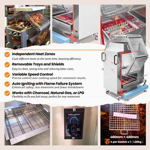 Parrilla <span class=keywords><strong>de</strong></span> Carbón <span class=keywords><strong>Josper</strong></span> Profesional <span class=keywords><strong>de</strong></span> Piedra Volcánica con Mango Redondo <span class=keywords><strong>de</strong></span> Madera, 110V, con Certificado CE, Gran Venta - Product Image 4