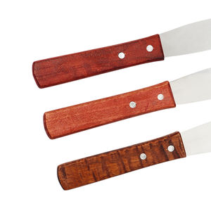 Polisseuse à gâteau en bois et en acier inoxydable, 1 ensemble de 6, 8 et 10 pouces par ensemble, outil de cuisson, spatule à beurre, outil de cuisine, 449 - Product Image 5