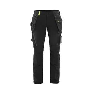 BLAKLADER - 719216459933D21 Pantalones artesanos elásticos de 4 vías para mujer Negro/Amarillo-PANTALÓN DE TRABAJO EAN 7330509729090 - Product Image 1