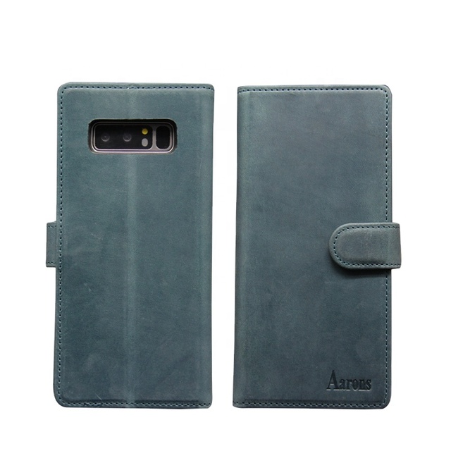 High Quality Design Product Magnetic Wallet Genuine Luxury Leather Flip Phone case for Samsung Galaxy Note 8