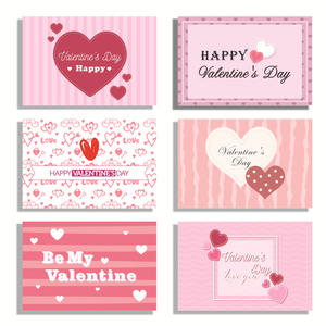 Set di 6 biglietti di auguri con busta essere il mio San Valentino felice san valentino - Product Image 3