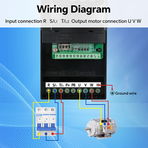 VFD ตัวแปลงความถี่อินเวอร์เตอร์ AC มอเตอร์ไดรฟ์7.5KW สามเฟส11KW พลังงานที่ได้รับการจัดอันดับ15KW - Product Image 3
