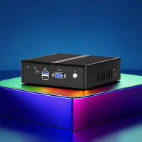 Mini PC pas cher Intel Celeron N2840 Dual Core 4 NIC Gigabit Lan RJ45 pare-feu de sécurité réseau PfSense ROS VGA HD PC industriel