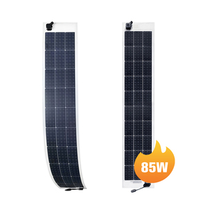 Panneaux solaires monocristallins flexibles et minces 85W, efficacité 21%, 1,3 kg légers, pour espaces étroits, caravane, camping-car - Product Image 1