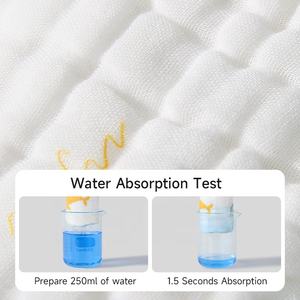 Échantillon gratuit gaze fine 360 degrés <span class=keywords><strong>bavoir</strong></span> bébé 100% coton nouveau-né bébé anti cracher lait salive <span class=keywords><strong>serviette</strong></span> bébé bavoirs - Product Image 2