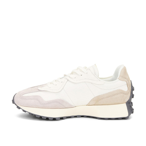 Zapatillas Retro Beige Blanco con Paneles Mixtos, con Cordones y Suela Resistente para Uso Diario Informal - Product Image 3