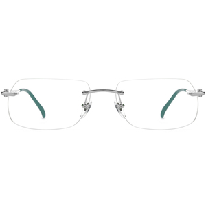 <span class=keywords><strong>Monture</strong></span> de Lunettes Sans <span class=keywords><strong>Monture</strong></span> Borregls en Alliage, Nouveau Design de Marque, Lunettes Carrées <span class=keywords><strong>Homme</strong></span> Femme, Optique Sans Cadre 150253 - Product Image 3