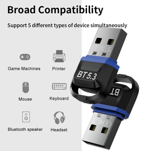 Transfert sans fil USB <span class=keywords><strong>adaptateur</strong></span> <span class=keywords><strong>Bluetooth</strong></span> 5.3 Dongle <span class=keywords><strong>Bluetooth</strong></span> pour <span class=keywords><strong>TV</strong></span> ordinateur portable <span class=keywords><strong>Bluetooth</strong></span> <span class=keywords><strong>casque</strong></span> souris clavier imprimante haut-parleur - Product Image 6