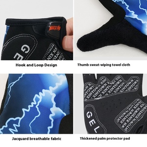 Vente flash - Gants de cyclisme d'hiver compatibles avec les écrans tactiles, isolés thermiquement, imperméables, antidérapants, réfléchissants, avec sangle réglable - Product Image 5