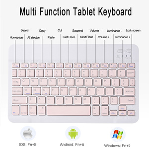 <span class=keywords><strong>Clavier</strong></span> <span class=keywords><strong>sans</strong></span> <span class=keywords><strong>fil</strong></span> Bluetooth pour iPad 9, tablette mobile, ordinateur portable, 10 pouces, rétroéclairage coloré 3 couleurs, mini <span class=keywords><strong>clavier</strong></span> - Product Image 6