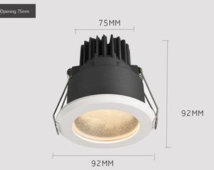 Aluminium <span class=keywords><strong>LED</strong></span> encastré Anti-éblouissement plafonnier DC12V 24V salle de bain <span class=keywords><strong>douche</strong></span> 12W Downlight Anti-buée Downlight étanche projecteur - Product Image 4