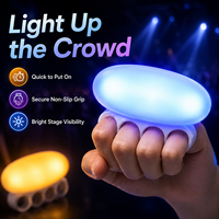 Ventilateur lumineux personnalisé à tenir au doigt, lampe LED portable pour concerts, festivals, fêtes, événements sportifs, cadeaux promotionnels